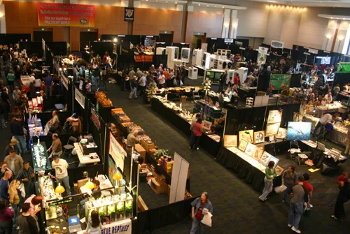 A NARBC reptile show floor, past show photograph 66