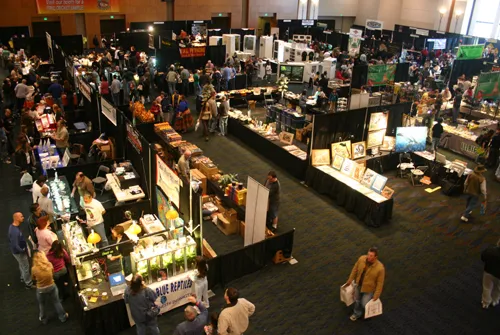 A NARBC reptile show floor, past show photograph 67