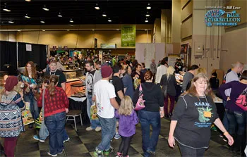 A NARBC reptile show floor, past show photograph 71