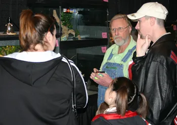 A NARBC reptile show floor, past show photograph 82